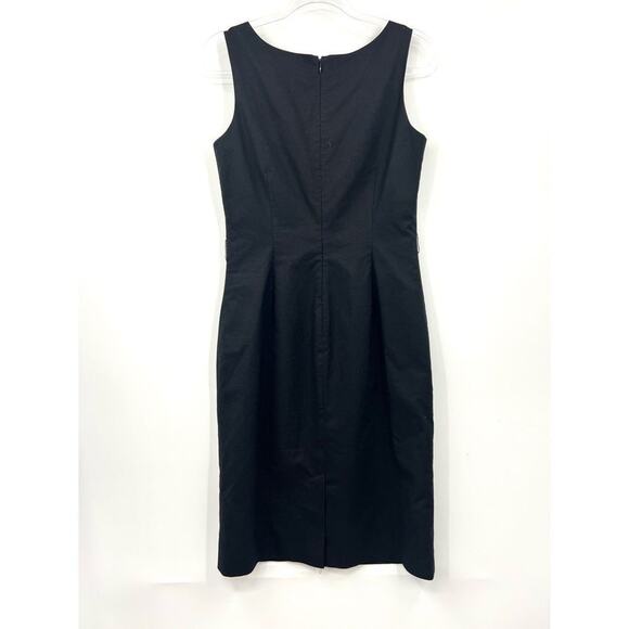 Tommy Bahama‎ Dress Silk Blend Sleeveless Sheath Size 8 Black Career Work - Picture 5 of 6